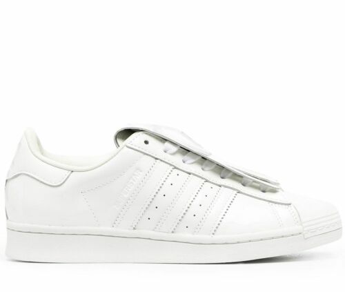 ADIDAS ORIGINALS SUPERSTAR FRINGE SNEAKERS BIANCHE SCARPE DONNA FW8154 - Foto 1 di 5