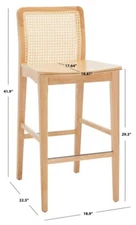 Safavieh BENICIO RATTAN BAR STOOL, Reduced Price 2172728461 BST1507D-SET2