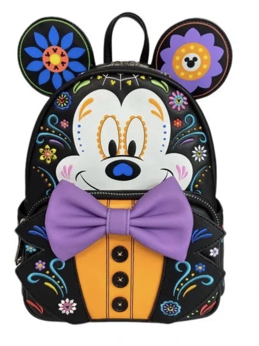 New Loungefly Dooney Disney Mickey Mouse Sugar Skull Día De Los
