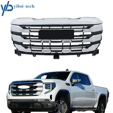 New Chrome 84878061 New Front Upper Grill For GMC Sierra 1500 SLE 2022-2023 2024