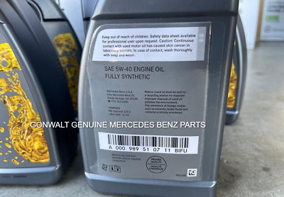 Mercedes Benz Genuine OE 000989510711BIFU 229.5 5W40, 6X1L | eBay