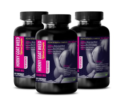 Nutritional support - HORNY GOAT WEED FOR WOMEN - Herbal supplement 3Bot 180Caps