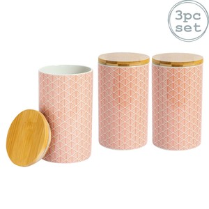 orange tea coffee sugar jars