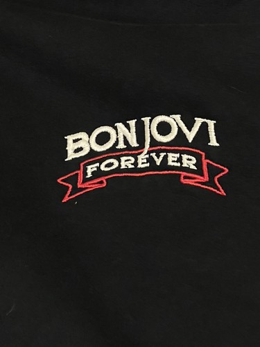 Bon Jovi Heart & Dagger Forever Embroidered Hoodie Offical XXL Jacket 2022 NEW - Foto 10 di 16