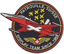 SWISS AIR FORCE PATROUILLE SUISSE DISPLAY TEAM SINCE 1964 Stoff limit. mit Klett
