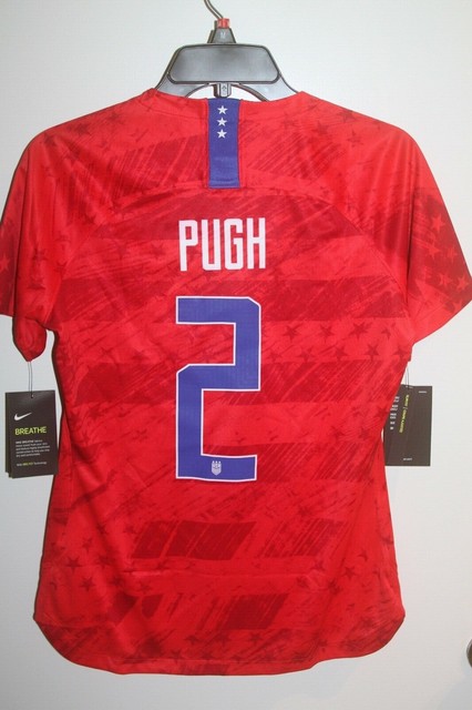 Nike USWNT USA Pugh Number 2 Soccer Jersey Cj7022 Red Women's Medium for sale online | eBay