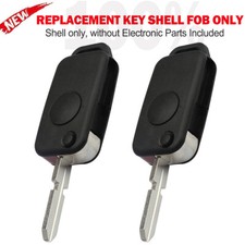 2 Pcs Car Flip Key Fob Shell Cover For Mercedes Benz S320 Ml430 E500 Sl500 Sl320 2 Pcs Car Flip Key Fob Shell Cover For Mercedes Benz S320 Ml430 E500 Sl500 Sl320