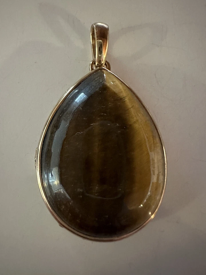 Studio Barse NWOT Tiger's Tiger Eye Large Stone Bold Pendant For Necklace HSN - Image 4 of 4