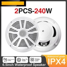 6.5 Inch 120W Marine Speakers Waterproof Weather Resistant Stereo Boat Speaker