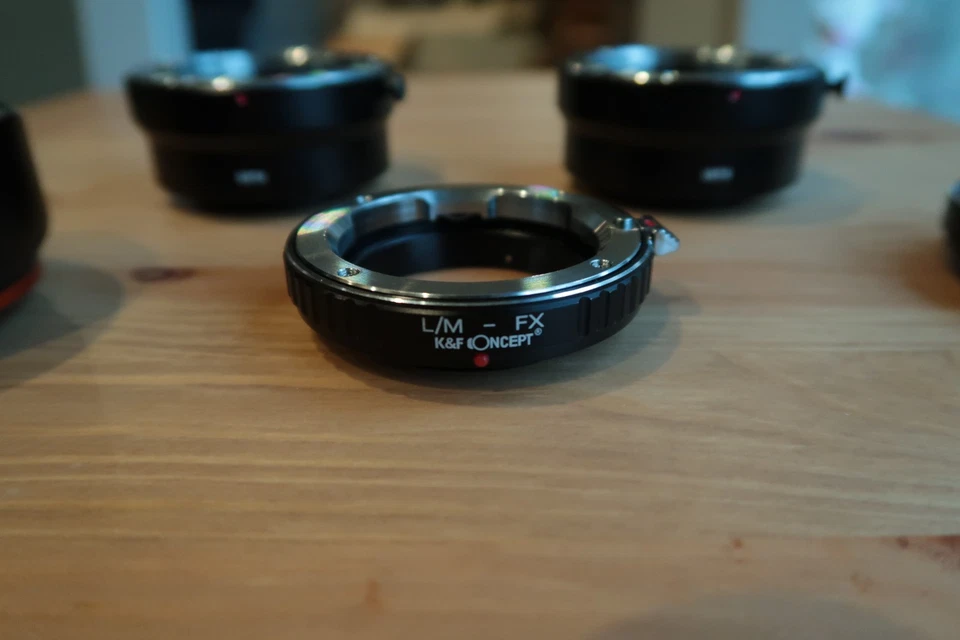 Nikon F, Minolta MD, and Leica M adaptors for Fujifilm XF mount - Image 3 of 4