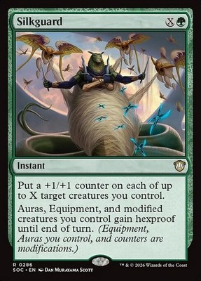 *MtG: SILKGUARD - Commander Secrets of Strixhaven Rare - magicman*