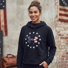 Under Armour Sweatshirt Womens XL Loose Fit Hoodie Pullover Freedom USA Logo