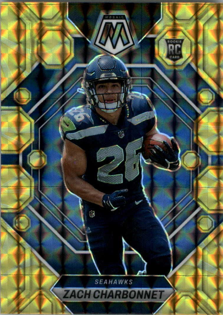 2023 Panini Mosaic Mosaic Reactive Yellow #379 Zach Charbonnet - FB