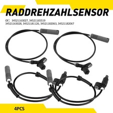 4X Sensor Raddrehzahl Vorne +Hinten (Links Rechts) F�r BMW 3er 318i 34521163027
