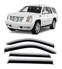 Rain Guards for Car Windows - Window Visors Rain Guards with Chrome Trim