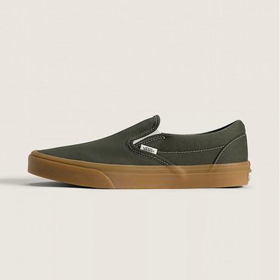 Vans Classic SlipOn Gumsole Obsidian Fern Shoes Sneakers US Mens Siz VN000DAHFRN