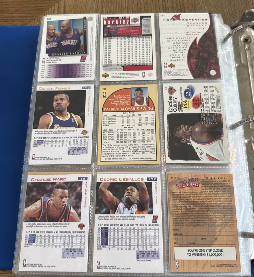 Lote de 108 cartas 93-94 Upper Deck Shawn Kemp Skylights #475 Seattle Super Sonics Foto 4 de 4