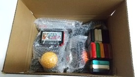 FC New Famicom Set Joyball Wing Commander Joycard + 15 Games,