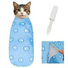Supet Cat Wrap for Cutting Nails, Self-Adhesive Cat Grooming Wrap, ... Fast Ship