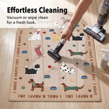 Customizable PVC Door Mat Cartoon Animal Design, for Kids Room - for Play Area