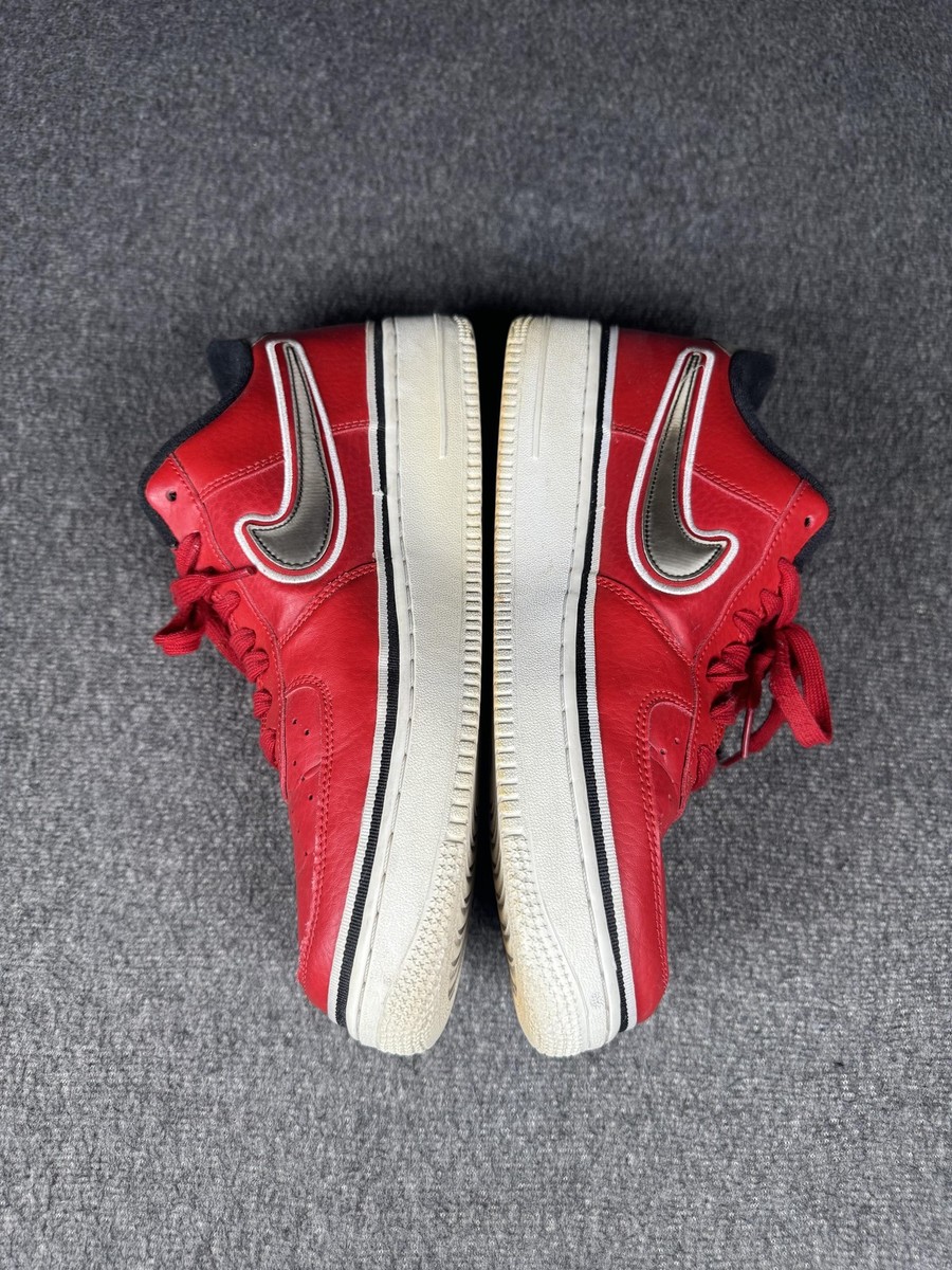Nike Air Force 1 Low Shoes Mens Size 12 Red Chicago Bulls NBA Pack Leather Nike Air Force 1 Low Shoes Mens Size 10.5 Red Chicago Bulls  main image 2