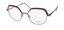 NEW KOALI 20109K EYEGLASSES WOMENS FULL-RIM 51-19-140 PM05 METAL & PLASTIC BROWN