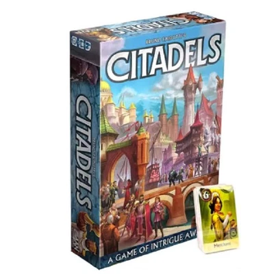 Citadels Revised Edition Board Game 2–8 Players Ages 10+ Strategy Card Game