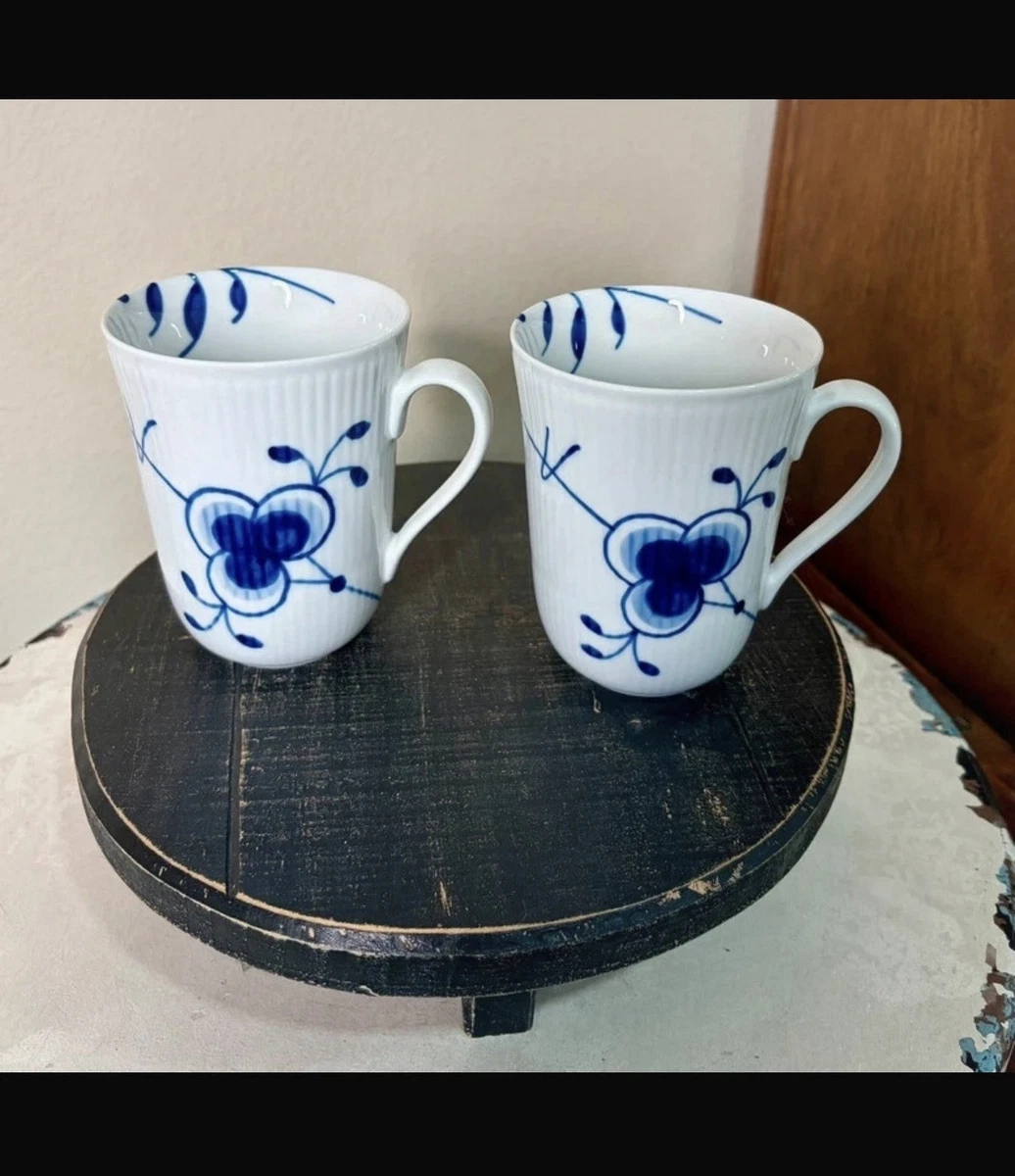 Las mejores ofertas en Tazas de porcelana azul floral