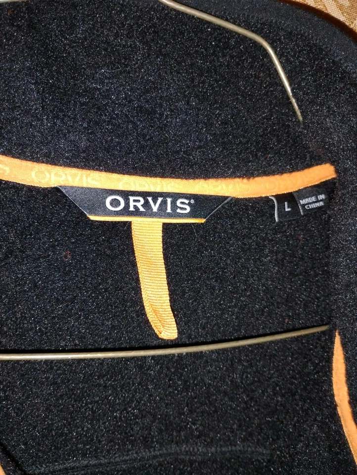 Chaleco de pesca Orvis grande negro Foto 2 de 3