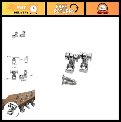 2 PCS Stainless Steel Roller String Trees for Electric Guitar - Strat Tele Repla