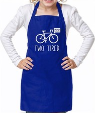 Two Tired Bicycles - Unisex Kids Apron - Bike Biker Cyclist Cycle Sport Funny