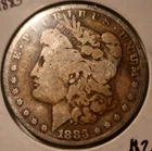 1883 Morgan Silver Dollar + Fine Silver + Curious Tone + Vintage Appearance