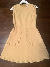 Price Change Red Valentino Yellow Sleeveless Dress