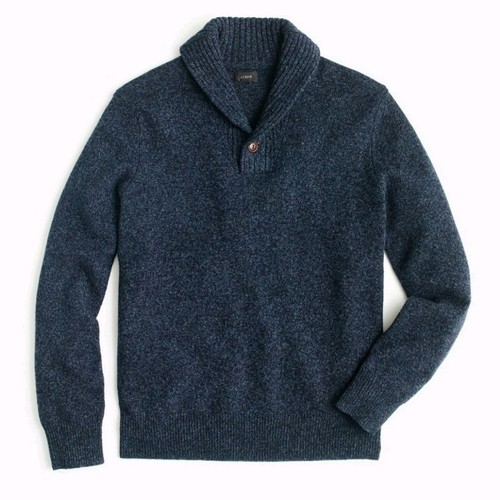 Pull J.Crew En Laine Reversible Snowflake – Taille M, Occasion Très Bon état, Bleu/violet