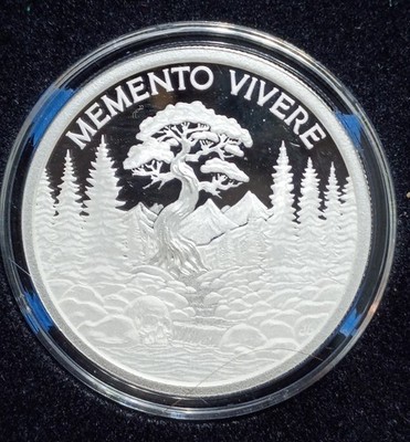 2025 - MEMENTO  Vivere- 1 oz .999 Fine Silver Shield PROOF Limited Edition 