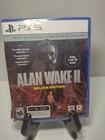 Alan Wake II Deluxe Edition PS5 New Other Sealed Torn Wrap Case Damage
