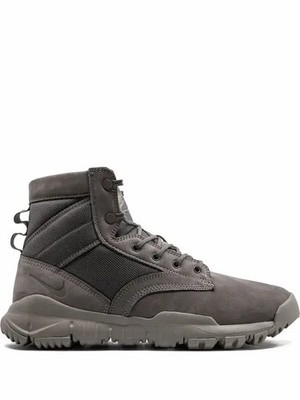 Nike SFB Field 6'' NSW  Size 6.5 Black Light Taupe Leather Boots 862507-002 NEW