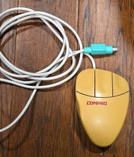 Compaq Logitech Mouseman M-S38 Mechanical Ball 3 Button Mouse - Rare/Vintage