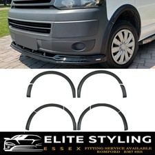FOR VW TRANSPORTER T5/T5.1 2003-2016 WHEEL ARCH TRIMS FENDER FLARE MATTE BLACK