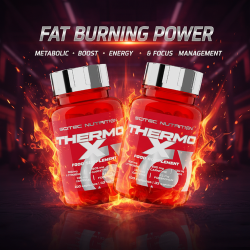 SCITEC THERMO X - 100-300 Kapseln - Shredded Look, Strong Fatburner, Abnehmen - Bild 5 von 11