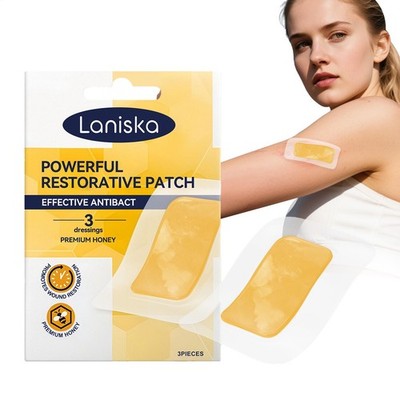 Honig-Gaze-Verband, Wundversorgung mit Manuka-Honig, medizinische Honigpflaster