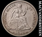 1873 Seated Liberty Dime- Semi Key Better Date- No Reserve #J9099