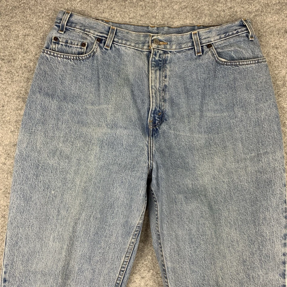 Levis Women Jeans 18 Reg 36x30 M Blue Vintage 550 Relaxed Fit Tapered Leg Mexico - Image 3 of 4