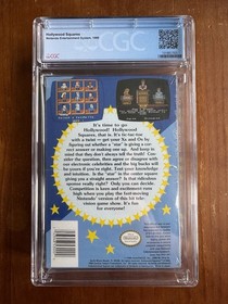 Hollywood Squares (NES 1989) CGC GRADED 9.6 NEW & Factory Sealed +H-Seam!