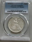 1876-S Seated Liberty Half Dollar-- PCGS Graded AU Detail--Cleaned