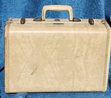 Valigia valigia vintage anni 50 Samsonite Shwayder KEY Mrble Cream 4521 15" x 10 x 7