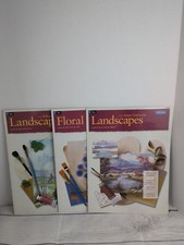 3 Walter Foster Learn To Paint Art Books Landscapes Floral Bouquets Ht180 Ht218