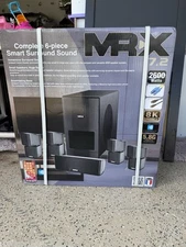 MRX Complete 6 piece Smart Surround Sound Home Theater System New