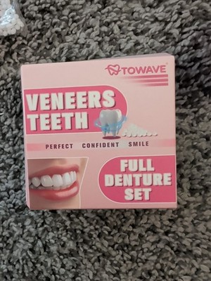 Moldable False Teeth, Veneers Teeth for Women and Men, Upper and Lower,