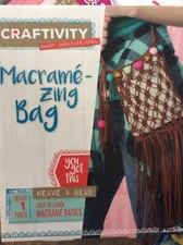 Craftivity Macrame - zing Bag Weave  Bead NIB